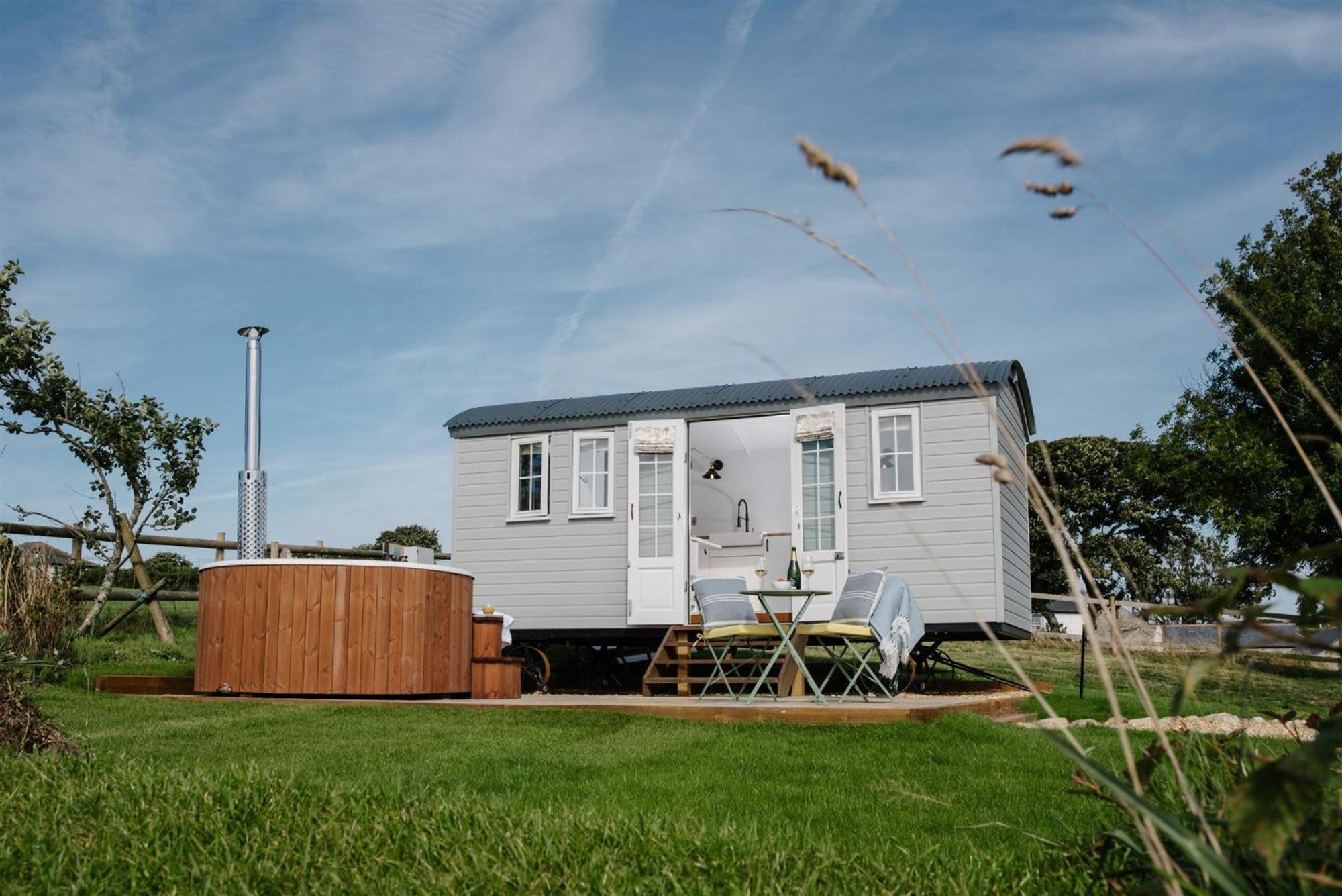 Shepherds Hut At Chenhall Farm Apartment Helston
